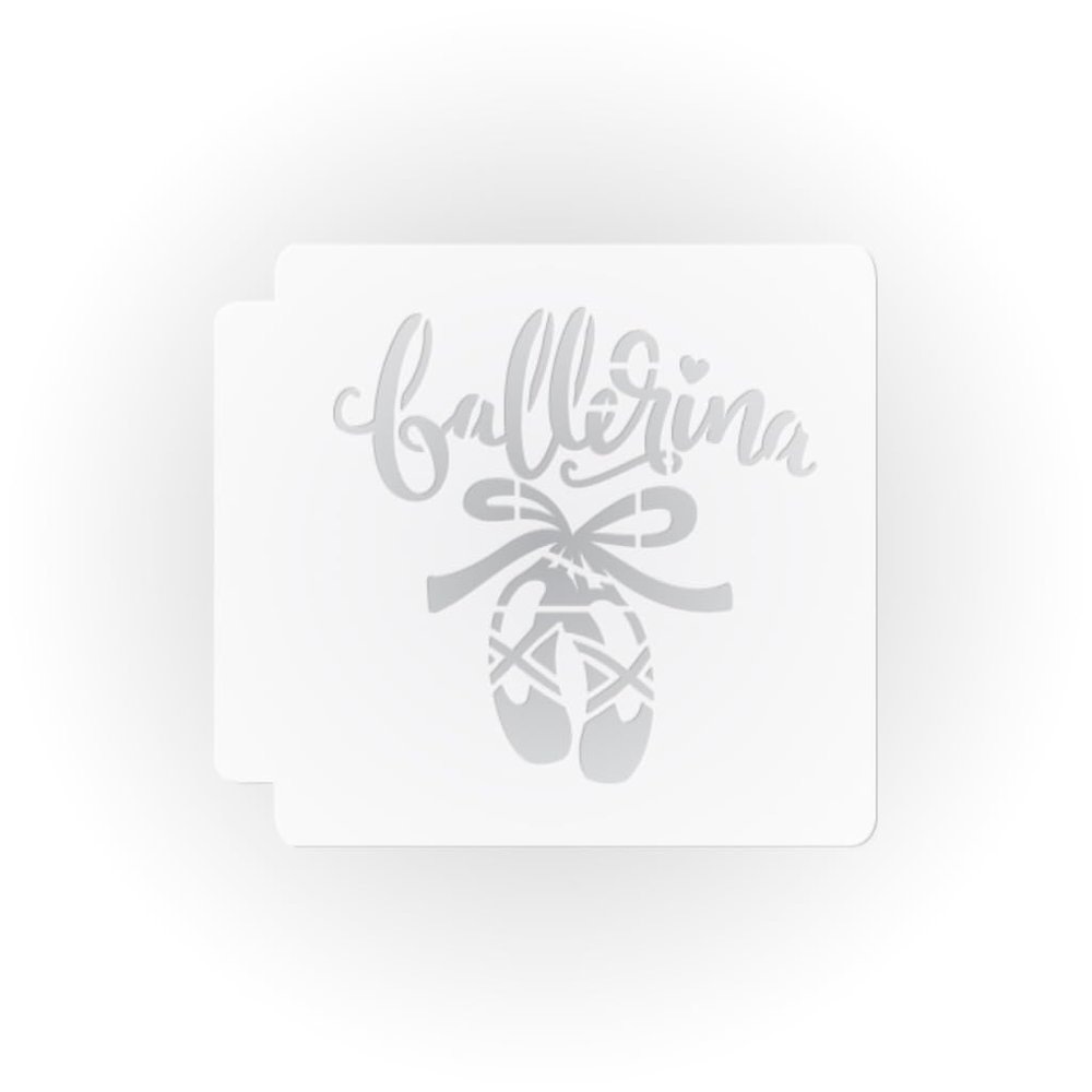 Ballerina Pointe Shoes 783-F447 Stencil (3 inch)