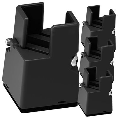 Alipis 4 Pack Adjustable Bed Risers for Desk Legs and Furniture