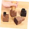 Alipis 4 Pack Adjustable Bed Risers for Desk Legs and Furniture view 3