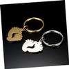 BESPORTBLE Delicate Footprint Keychains Keyring Holder for Small Key Ring Accessories view 2