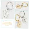 BESPORTBLE Delicate Footprint Keychains Keyring Holder for Small Key Ring Accessories view 3