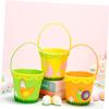 ABOOFAN Easter Non-woven Fabric Storage Basket Handheld Cartoon Design for Organizing Toys Eggs Snacks for Home Office and Easter Parties view 3