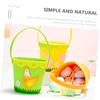 ABOOFAN Easter Non-woven Fabric Storage Basket Handheld Cartoon Design for Organizing Toys Eggs Snacks for Home Office and Easter Parties view 4