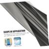 Holibanna Bedroom Draft Stopper Soundproofing Strip Windproof Door Bottom Seal for Noise Blocking and Air Draft Reduction Grey Design for Home Use view 2