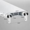 MZQMK Double Row Ceiling Curtain Track Ceiling Mounted Curtain Double Rails for Curtains, Drapes, Room Dividers Ceiling Mount Double Curtain Tracks System-Sliding Curtain Rail(Champagne,7.4m(24ft)) view 2