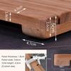 AEDNX 20 24 28 32 36 40 44 Inches Teak Wooden Bath Mat, Sturdy Large Cypress Shower Mat Non-Slip Wooden Floor Matfor Indoor Or Outdoor Spa Luxury Home Bathroom(34x36in(86x91cm)) view 4