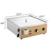 Electric Steamed Bun Machine, Commercial Electric Steamer, 4-Hole Steamed Machine Stainless Steel Bun Steamer Heating Dry Boiling Alarm, Independent Water Supply, Gold view 2
