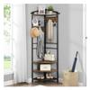 Guyifuny Entry Bench & Coat Rack | Wood/Metal Industrial Hall Tree | Office, Cabin, or Foyer Organizer view 1
