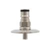 LZYXFP Homebrew Gas/Liquid Ball Lock Post 1.5" Tri Clamp Adapter Sanitary Brewing Fitting Brewer Ferrule Fermenter SS304 Beer 50.5mm OD(Liquid) view 1