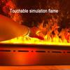 Water Vapor Fireplace Water Vapor Fireplace 3D Atomized Fireplaces Embedded Super Long Flame Electric Fireplace with Screen Panel Control and Remote Control Electronic Fireplace Fake Fireplace Electro view 4