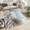 2x3 Rug - Sands Coastal Doormat Outdoor Entrance, Beachside Nature Laundry Room Carpet Non Slip Accent Throw Rugs for Bathroom Kitchen Sink Front Door view 3