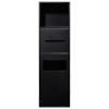 Stainless Steel Shower Niche, Embedded Wet Room Alcove, Waterproof Shampoo Toiletry Toilet Paper Shower Organiser, Home Living Room Kitchen Bathroom Shelves, Black-7.87x27.55x5.32in view 1