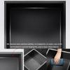 Stainless Steel Shower Niche, Embedded Wet Room Alcove, Waterproof Shampoo Toiletry Toilet Paper Shower Organiser, Home Living Room Kitchen Bathroom Shelves, Black-7.87x27.55x5.32in view 4