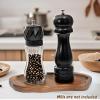 Caylielam Salt and Pepper Mill Wood Tray, Kitchen Pepper Grinder Rest Seasoning Bottle Holder for Counter, Dining Table Protector and Rustic Small Cloud Shaped Rectangle Serving Platter Home Decor view 2