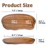 Caylielam Salt and Pepper Mill Wood Tray, Kitchen Pepper Grinder Rest Seasoning Bottle Holder for Counter, Dining Table Protector and Rustic Small Cloud Shaped Rectangle Serving Platter Home Decor view 3
