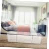 FOYTOKI Transparent Medium Storage Box with Dividers Versatile Cosmetic and Medicine Organizer for Desktop Use Detachable Design High Clarity Pet Material for Home and Travel view 4