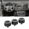 3PCS Air Conditioner Temperature Control Knob 84793085 ABS Plastic AC Temp Button Knob Replacement for Express 1500 2008 to 2014 view 3
