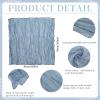 120 PCS Dusty Blue Cheesecloth Napkins Gauze Napkin 20x20 Inch Rustic Wrinkled Cheesecloth Napkin Bulk Washable Dinner Table Napkins for Wedding Party Bridal Shower Baby Shower Events Decor view 3