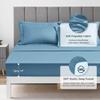 Love's cabin Full Comforter Set Misty Blue, 7 Pieces Full Bed in a Bag, All Season Bedding Sets with 1 Comforter, 1 Flat Sheet, 1 Fitted Sheet, 2 Pillowcase and 2 Pillow Sham view 4