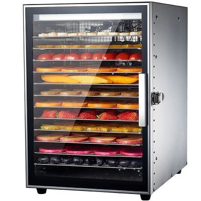 Food Dehydrator Machine,12 Trays Stainless Steel Dried Fruit Vegetable Dryer Machine Dehydrator for Fruit, Meat, Beef, Jerky,