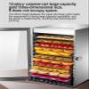 Food Dehydrator Machine,12 Trays Stainless Steel Dried Fruit Vegetable Dryer Machine Dehydrator for Fruit, Meat, Beef, Jerky, view 2