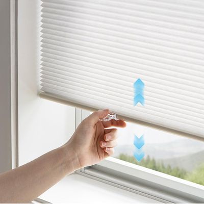 VEZEBSTR Cellular Shades for Windows,Honeycomb Shades Cordless Insulated Honeycomb Blinds Window Blinds for Family. White, (86''W x 137''H or 218.4cmW x 348cmH)