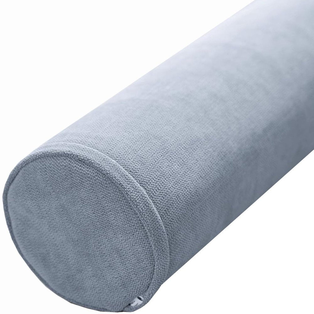 Cervical Neck Roll Pillow, Bolster Pillow with Zipper, 12/16/18/19/21/23in Comfort Full Moon Bolster Removable Washable for Head Neck Back and Legs Support(A8,12x50cm/4.7x19in)