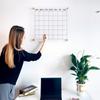 Acrylic Wall Premium Calendar 2026 - Monthly and Weekly Board Family Planner - Dry Erase Calendar Family Planner - Marker - Gold Hardware (Gold Standoff, 18"x14" (Small)) view 4