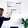 Acrylic Premium Wall Planner - Large Glass Calendar for Wall - to Do List Reminder - Large Dry Erase Board - Reusable Board for Office and Home - Dry Erase Board (Black Standoff, 28"x40" (XLarge)) view 4