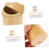 SECFOU 2pcs Toothpick Dispenser Swab Holder Reusable Pegwood Storage Container for for Easy Access to Toothpicks and Swabs view 3