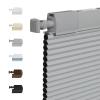 Persilux No Drill No Tools 100% Blackout Cellular Shades Cordless Window Blinds, UV Protection Thermal Insulated 1" Cell Honeycomb Shades Bottom Up Cellular Blinds for Windows (56.5" W X 80" H, Grey) view 1