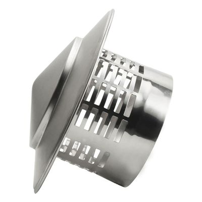 YGYGY 304 Stainless Steel Chimney Cap, 11cm/16cm Round Pipe Vent, Roof Exhaust Hood for Stove Pipes(11cm)