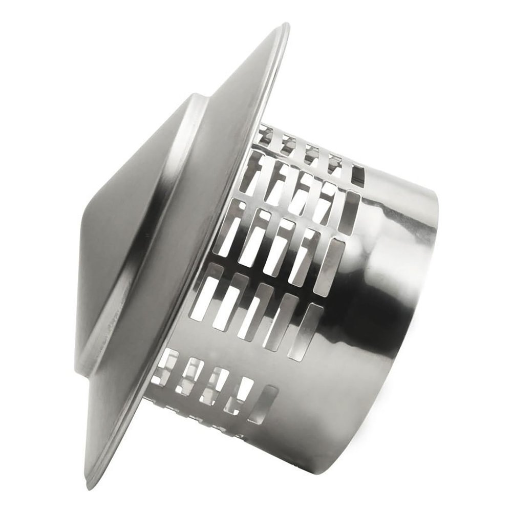 YGYGY 304 Stainless Steel Chimney Cap, 11cm/16cm Round Pipe Vent, Roof Exhaust Hood for Stove Pipes(11cm)