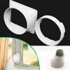 5.9 Inch Portable Air Conditioner Exhaust Hose Coupler - Square to Round Window Adapter, AC Unit Tube Connector for Mobile Air Conditioning Accessories view 2