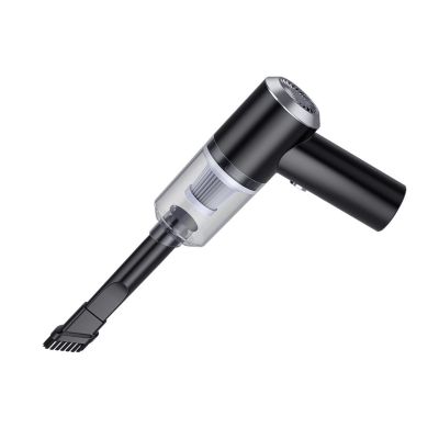 GLOGLOW 3 in 1 Handheld Vacuum Cleaner, 6000Pa Strong Suction LED Light Wide Mouth Brush Nozzle Flat Nozzle Portable Cordless Vacuum for Car Home Office Pet Hair (Black)