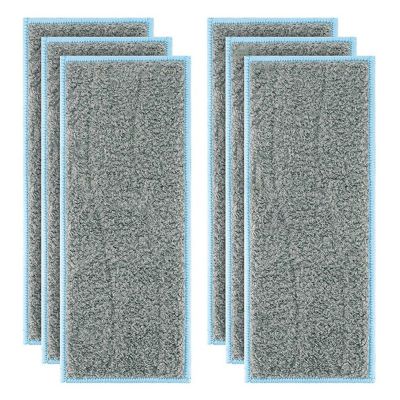 VEODONT Mop Cloth Rag Compatible with Braava Jet M6 Robot Vacuum Washable Wet Mop Vacuum Cleaner Parts Replacement Kit Accessories(6PCS)