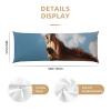 Camel Looking up at The Sky Body Pillowcase 20x54 Inches Ultra Soft Microfiber Pillowcases Breathable Long Pillow Case Cooling Full Body Pillow Cover for Adults view 3