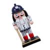 LUOZZY Baseball Player Nutcracker Soldier Wooden Desktop Ornament for Sports Theme Party Supplies Birthday Celebrations Home Decor and Gifts for Lovers - White view 4
