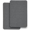 2 Pack Bathroom Rugs 17x27Inch, Thin Bath Mat with Rubber Backing Non-Slip, Absorbent,Quick Dry Machine Washable, Home Decor Accessories Cozy Cloth Bathroom Mat fit Under Door/Sink/Tub/Shower-DarkGrey view 1