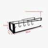 cfycfy987 Kitchen Roll Holder Kitchen Roll Holder Stainless Steel Paper Towel Holder Under Cabinet Shelf for Kitchen Bathroom Kitchen roll Rack(Silver) view 2
