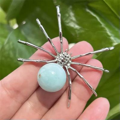 2" Natural Quartz Spider Carved Quartz Crystal Skull -10PCS-