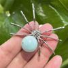 2" Natural Quartz Spider Carved Quartz Crystal Skull -10PCS- view 1