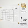 Minimalist Horizontal Clear Calendar for Office and Home Wall - 2026 Dry Erase Two Month Family Planner w Marker and Black Hardware (Gold Standoff, 40"x28" (XLarge)) view 3