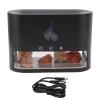 YUEYASHUX Flame Air Diffuser Humidifier 7 Colors Crystal Salt Stone Aromatherapy for Home Office Gift view 1