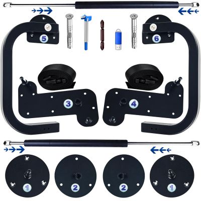 FleiSleep Create A Luxurious Bed Murphy Bed Hardware Kit, Hover in Mid Air Hydraulic Rod Gas Spring System (Horizontal, Twin/Twin XL/Narrow Twin)