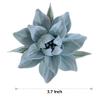 3D Ceramic Flower Wall Art, Handcrafted Floral Sculpture, Artificial Plant Wall Art Sculpture Decoration,3D flower wall decor, Modern Home Decor for Living Room, Bedroom (Light BlueMagnolia 3.7") view 2