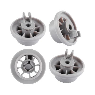 VEODONT 4Pcs Dishwasher Rack Basket Wheel Fit Compatible with Bosch Siemens Neff Dish Washer Replacement Parts Accessories
