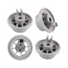 VEODONT 4Pcs Dishwasher Rack Basket Wheel Fit Compatible with Bosch Siemens Neff Dish Washer Replacement Parts Accessories view 1