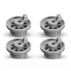 VEODONT 4Pcs Dishwasher Rack Basket Wheel Fit Compatible with Bosch Siemens Neff Dish Washer Replacement Parts Accessories view 3