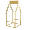 SPXTOM 4 Layer Carpets Display Rack, Iron, Blanket Fabrics Car Mats Display Shelves, Rug Display Stand, for Mat, Scarf, Belts, Carpet, Blanket, Shawl(Gold,65 * 95 * 156cm) view 1